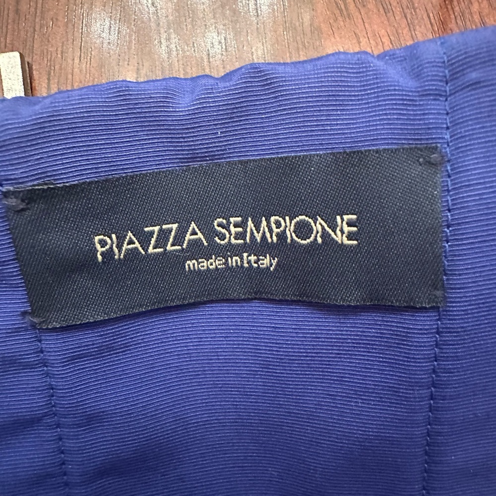 Piazza Sempione Royal Blue Pleated Dress | Italian Luxury | Elegant - Picture 10 of 14